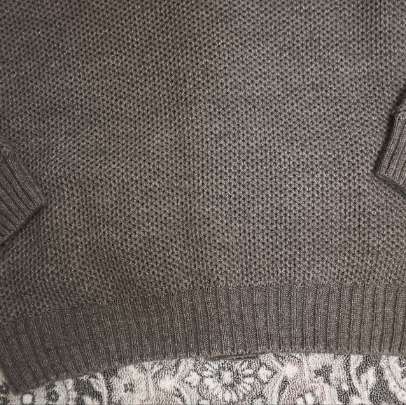 Daniele Blasi Mens Chunky Knit Cardigan XL Gray Sherpa Collar Wool Blend Grandpa - Picture 8 of 13